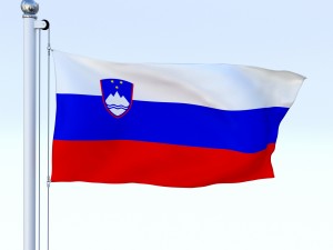 animated slovenia flag 3D Model