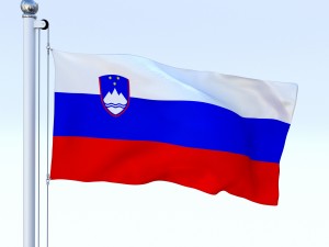 animated slovenia flag 3D Model