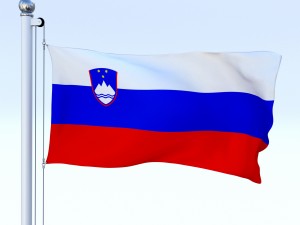 animated slovenia flag 3D Model