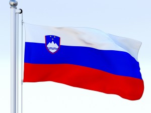 animated slovenia flag 3D Model