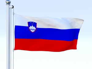 animated slovenia flag 3D Model