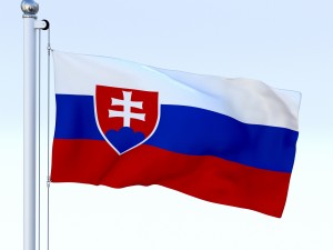 animated slovakia flag 3D मॉडल