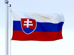 animated slovakia flag 3Dモデル