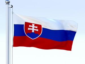 animated slovakia flag 3Dモデル