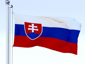 animated slovakia flag 3Dモデル