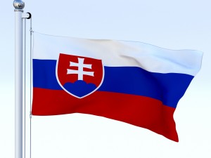 animated slovakia flag 3Dモデル