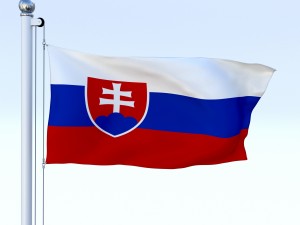 animated slovakia flag 3Dモデル