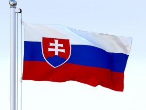 animated slovakia flag 3Dモデル