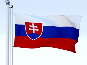 animated slovakia flag 3Dモデル