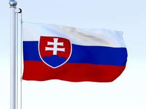 animated slovakia flag 3Dモデル