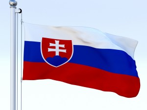 animated slovakia flag 3Dモデル