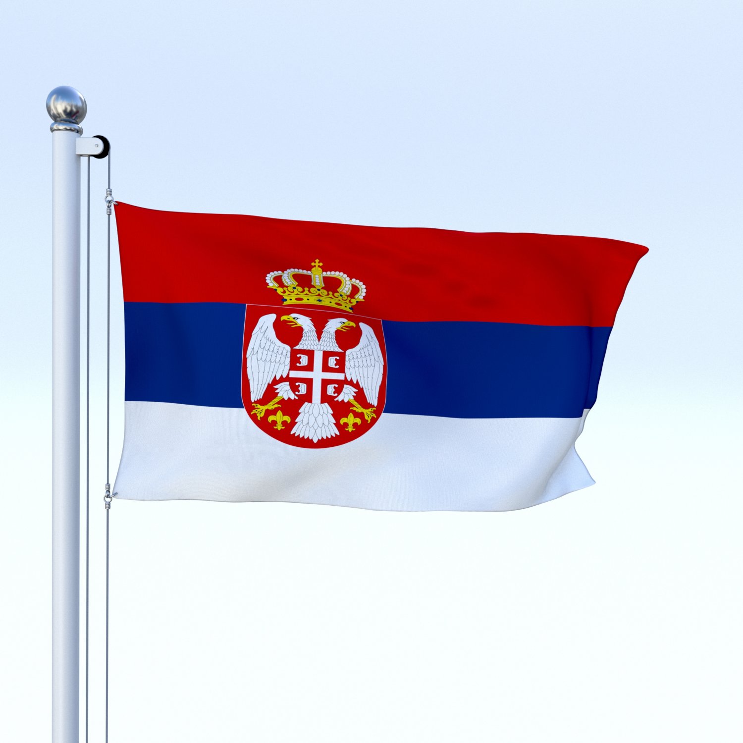 Флаг Сербии Раскраски