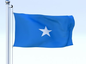 animated somalia flag Modelo 3D
