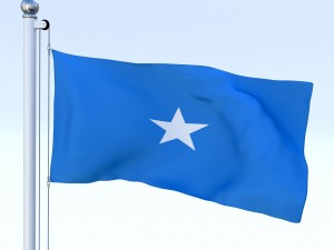animated somalia flag Modelo 3D