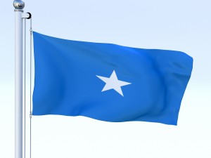 animated somalia flag Modelo 3D
