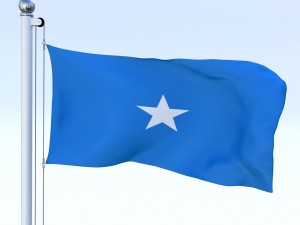 animated somalia flag Modelo 3D