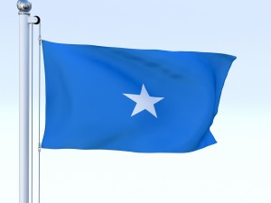 animated somalia flag Modelo 3D