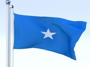 animated somalia flag Modelo 3D