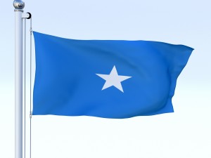 animated somalia flag Modelo 3D