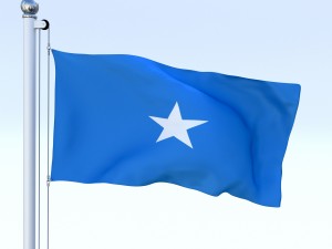 animated somalia flag Modelo 3D
