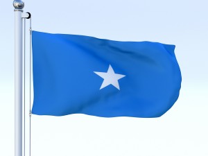animated somalia flag Modelo 3D