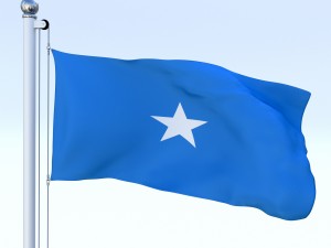 animated somalia flag Modelo 3D