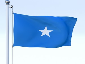 animated somalia flag Modelo 3D