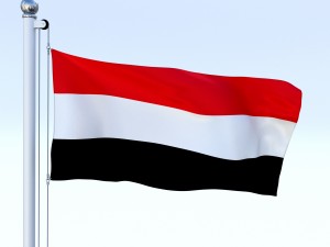 animated yemen flag 3D 模型