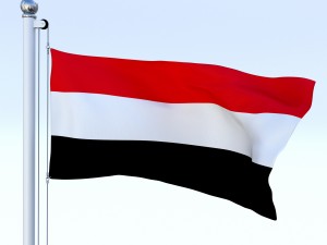 animated yemen flag 3D 模型