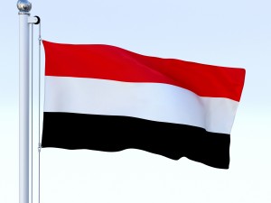 animated yemen flag 3D 模型
