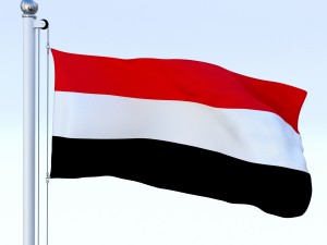 animated yemen flag 3D 模型