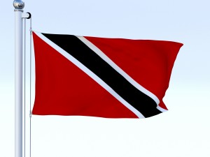 animated trinidad and tobago flag Model 3D