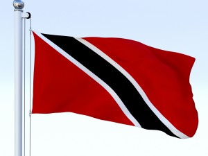 animated trinidad and tobago flag Model 3D