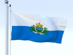animated san marino flag 3D Модель
