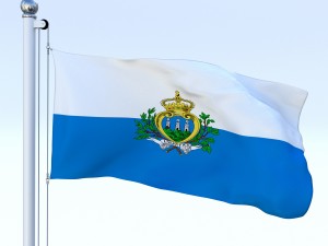 animated san marino flag 3D Модель