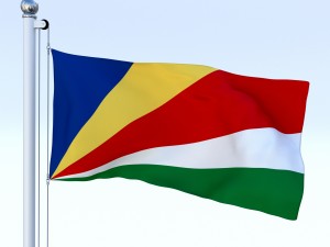 animated seychelles flag 3D Model