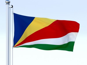 animated seychelles flag 3D Model