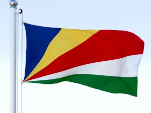 animated seychelles flag 3D Model