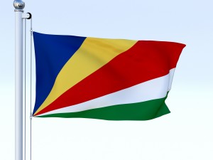 animated seychelles flag 3D Model