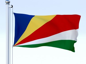 animated seychelles flag 3D Model