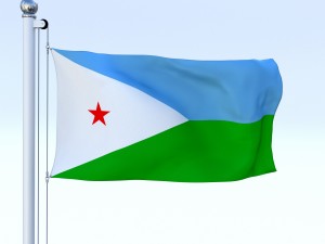 animated djibouti flag 3Dモデル