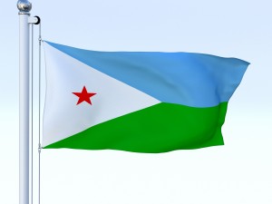 animated djibouti flag 3Dモデル