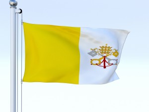 animated vatican city flag Modelo 3D
