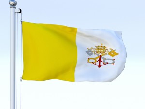 animated vatican city flag Modelo 3D