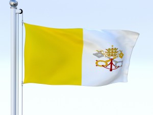 animated vatican city flag Modelo 3D