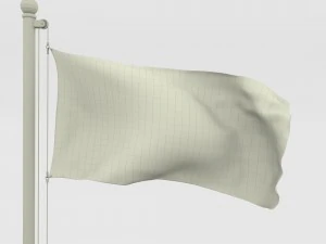 animated togo flag 3D Model