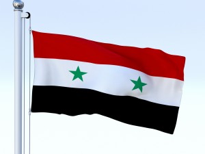 animated syria flag 3Dモデル