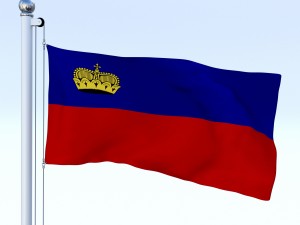 animated liechtenstein flag 3D 모델
