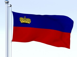 animated liechtenstein flag 3D 모델