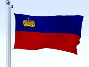 animated liechtenstein flag 3D 모델